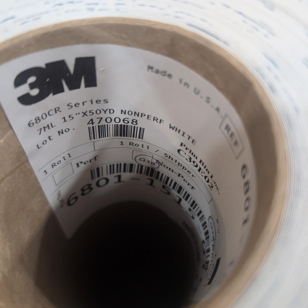 3M 680CR Series Scotchlite Reflective Graphic Film White 6801-10 15in x 50yd‎ - Picture 4 of 4